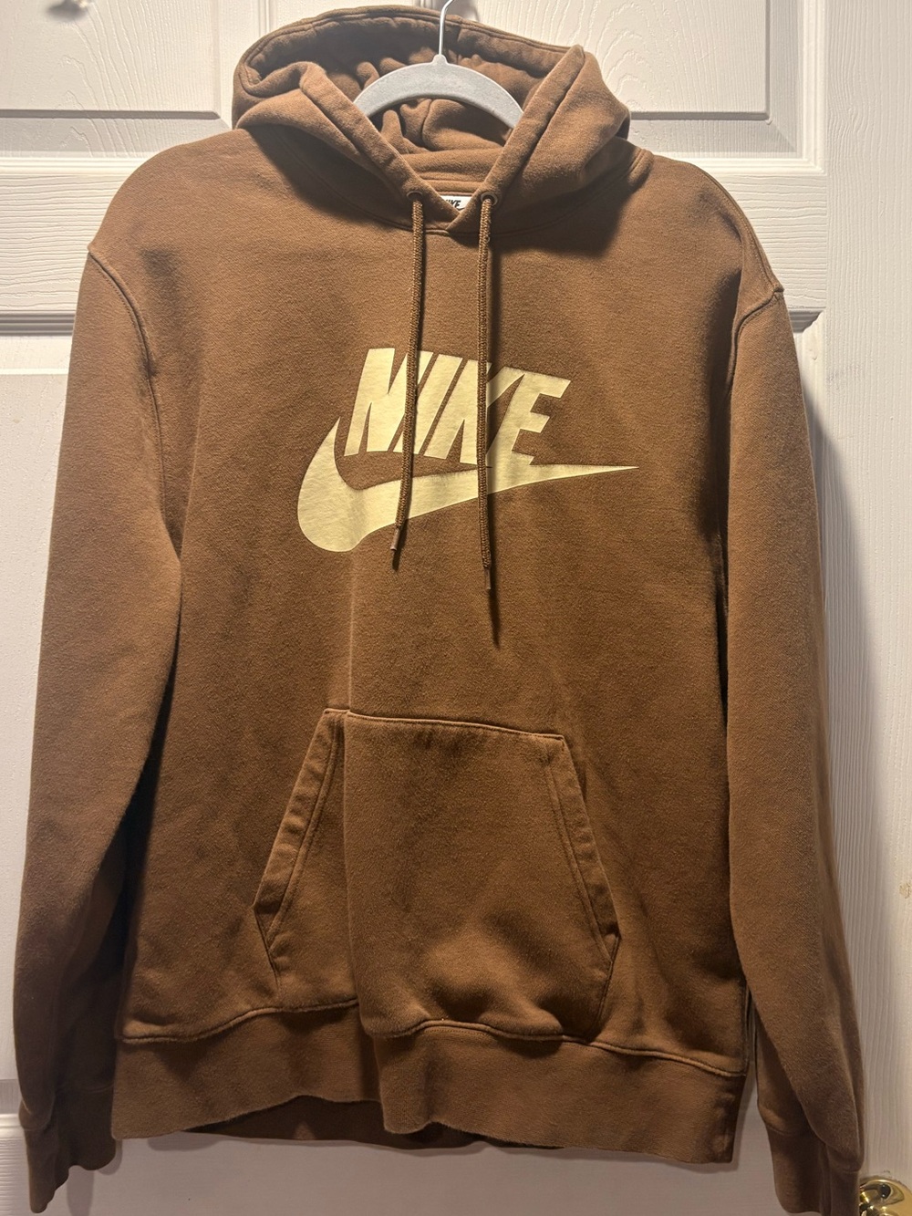 Nike Men’s Brown Logo Hoodie-L NWOT
